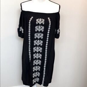 Loft navy and white dress/coverup size XS